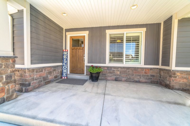 Textured Concrete Entry